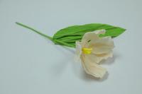 M1028 Vente en gros de mini-fleurs d'iris en papier crépon, réalistes et naturelles, pour la décoration de mariage printanier, de table, de vase, de fête et d'événements