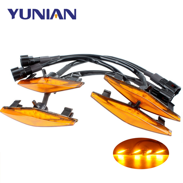 Wholesale Hot Sale Amber Black LED Front Grille Lights Amber/White Lamp for SUV Auto Styling Accessories