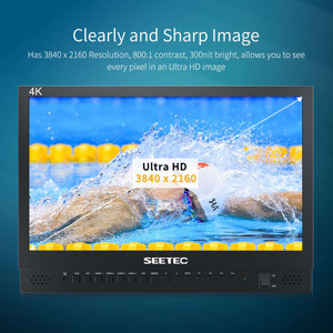 SEETEC 4K156-9HSD <span class=keywords><strong>15</strong></span>.6 pouces 3G HD SD SDI entrées plein hd écran multi-caméra <span class=keywords><strong>studio</strong></span> utilisation 4k moniteur de diffusion - Product Image 3