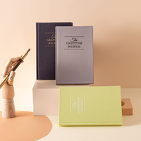Journal quotidien d'énergie personnalisé A5, couverture rigide en tissu de lin, carnet de notes rose pour femmes, planificateur d'affaires