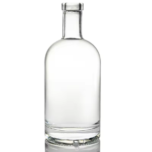 Botellas de vidrio de licor elegantes con logotipo personalizado de alta calidad 50ml 100mL 200ml 500ml 750ml para whisky <span class=keywords><strong>Bourbon</strong></span> Gin-Tamaño personalizado - Product Image 5