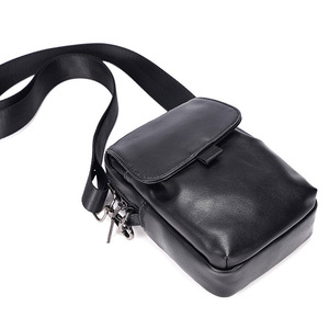 Sac à bandoulière pour homme en cuir PU, sac à bandoulière tendance, sacs à main de marque, mode décontractée, sac de poitrine pour homme - Product Image 1