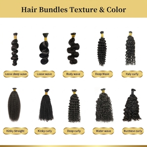 Cabello Humano Ondulado Profundo para Trenzas, <span class=keywords><strong>100</strong></span>% Virgen Remy Brasileño para Trenzas Boho, Micro Trenzas, Salones de Belleza, EE. UU. y Europa, 100g - Product Image 4