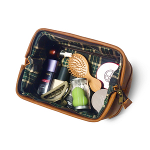 Beauty Case <span class=keywords><strong>da</strong></span> <span class=keywords><strong>Viaggio</strong></span> in Pelle di Alta Qualità per <span class=keywords><strong>Uomo</strong></span> con Astuccio Cosmetico e Chiusura a Cerniera, Design alla Moda con Motivo a Lettere - Product Image 6