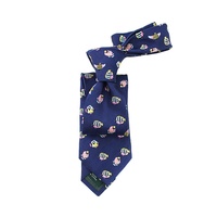 Cravate en soie 100% faite à la main, de qualité supérieure, personnalisable, avec un design original pour hommes, motif tropical, poisson, animal, en gros-grain