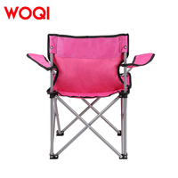 WOQI vente en gros personnalisé moderne fer Compact Portable Barbecue pêche chaise de plage extérieur pliant Camping
