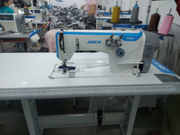 Nouvelle machine à coudre plate à point de chaînette Jack 8558G, simple ou double aiguille, avec transport par alimentation par le bas