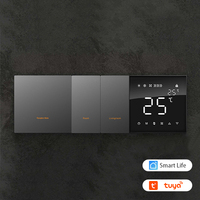 Thermostat intelligent Laffey de qualité supérieure, interrupteur Zigbee, thermostat numérique pour pièce, écran tactile complet