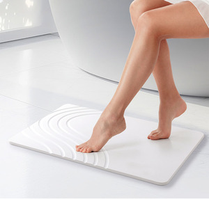 Tapete de Baño de Secado Rápido, Super Absorbente, <span class=keywords><strong>Antideslizante</strong></span>, de Tierra de Diatomeas, Diseño Minimalista para el Suelo del Baño - Product Image 2