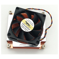 Boîtier d'ordinateur COOLSERVER LGA2011 2U3C-S, refroidisseur d'air, refroidissement du processeur, silencieux, ventilateur à deux roulements à billes, dissipateur thermique en cuivre et aluminium 110W