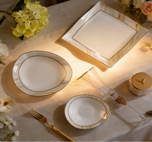 Juego de <span class=keywords><strong>Vajilla</strong></span> de Porcelana Fina de Lujo, Diseño Tradicional Chino, Origen Pekín, Juego Completo de Utensilios, Ligero, Apto para Lavavajillas - Product Image 4