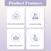 Compresse de glace périnéale jetable OEM pour réduire l'enflure et soulager la douleur, soin vaginal post-partum pour maman