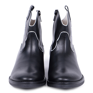 Fashion Cute Round Toe <b>Pull</b> on Leather Winter Youth Girls Western Cowboy Cowgirl Boots - Product Image 3