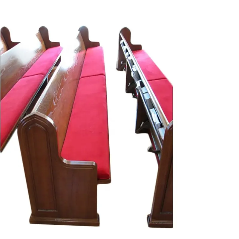 CH-B095, Manufactory Customized Wooden Church Benches Pew Chairs Church Furniture for Sale