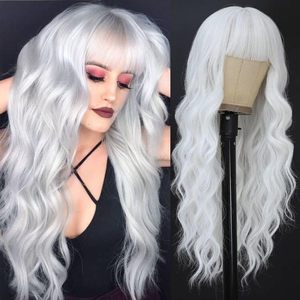 Perruque synthétique <span class=keywords><strong>de</strong></span> style anime cosplay <span class=keywords><strong>de</strong></span> dessin animé pour femme, tresses africaines marron clair, style européen et américain, approvisionnement direct usine - Product Image 2