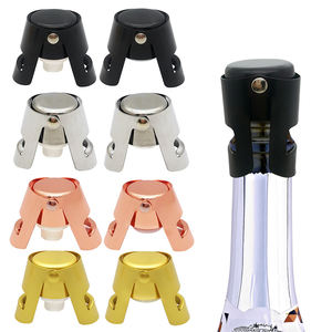 Stainless Steel Sparkling Wine Stopper for <strong>Prosecco</strong> Cava Bubbly Champagne <strong>Bottle</strong> with Silicone Saver - Product Image 1