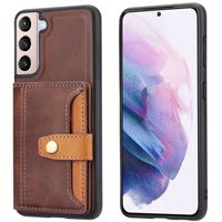 Casing HP Kulit PU dengan Fitur Stand, Slot Kartu, dan Dompet untuk Galaxy S23 /Plus /Ultra