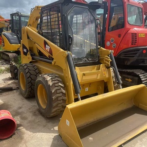 รถตักล้อยาง CAT 246C สีดำ พร้อมแขนไฮดรอลิกสำหรับงานก่อสร้างหนัก - Product Image 6