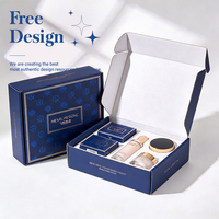 Boîte cadeau en papier pliable de luxe, personnalisée, écologique, recyclable, imperméable, imprimée en couleur, avec doublure en éponge