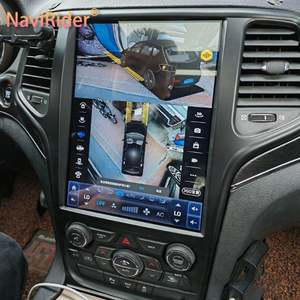 Reproductor Multimedia de Video para Auto 2 Din con GPS para Jeep Grand Cherokee 2013-2018, Pantalla Vertical de 12.8 Pulgadas, Estilo Tesla, Android 13, Radio - Product Image 1