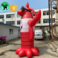 Homard gonflable de publicité de vacances personnalisé de 10 pieds de haut, homard gonflable pour événement géant à vendre A6606