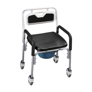 Silla de ducha con reposabrazos de aleación de aluminio, capacidad de 250 Kg, taburete de baño antideslizante para personas mayores, embarazadas, discapacitadas, altura - Product Image 2