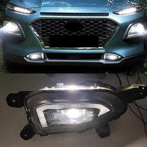 Lámpara antiniebla para <span class=keywords><strong>Hyundai</strong></span> <span class=keywords><strong>Kona</strong></span> 2017 2018 2019 2020, Luz LED DRL de circulación diurna, función de señal de giro amarilla - Product Image 6