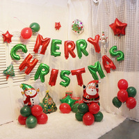 Ballons de Noël en forme de lettres de 16 pouces, bannière gonflable, décorations de fête de Noël, fournitures, Joyeux Noël, ballon en feuille d'aluminium