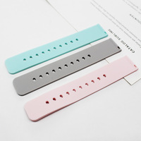 Schnellverschluss-Silikon-Uhrenarmband 12 14 16 17 19 21 22 26mm Farbiges Perforiertes Dornschließenverschluss Mode Casual Sport-Uhrenarmband