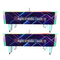 Simulateur de jeux vidéo à pièces de monnaie Jeux de hockey incurvés Arcade Air Hockey Table