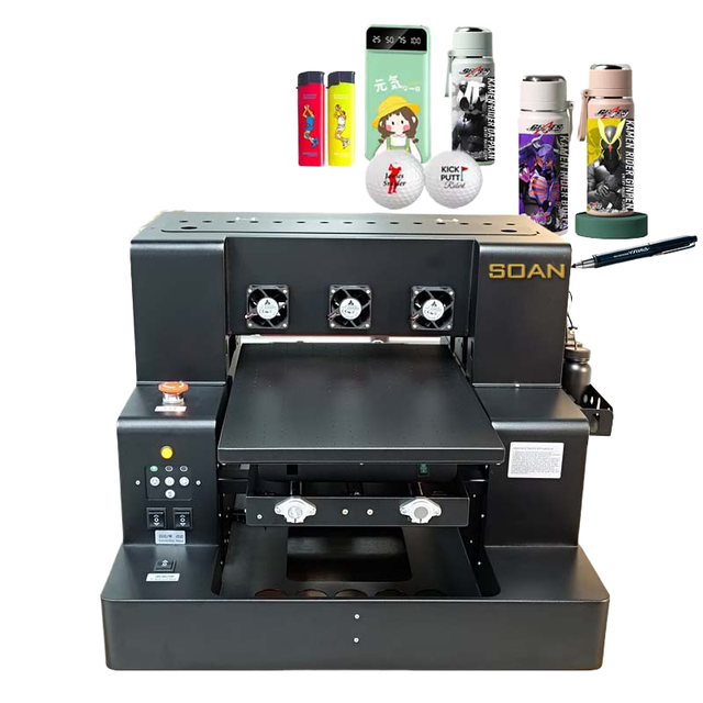 New L805 A3 UV Inkjet Printer Multi-Function Flatbed Automatic Machine Flex Film Paper Leather Bottles Egg 1 Year