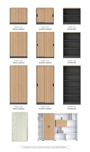 Librería Moderna y Sencilla de Madera con Puerta de Vidrio - Product Image 6