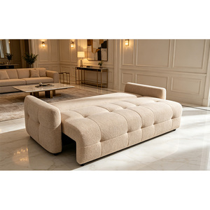 Juego de Sofás Seccionales de Lujo, Sofá Cama de Tres Plazas con Diseño Europeo, Almacenamiento, Cómodos Canapés de Salón, Sofás Cama Plegables - Product Image 3