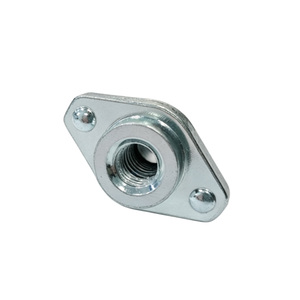 Écrou de soudure par projection personnalisé OEM avec projections de soudure, écrou à bride usiné CNC, en acier au carbone zingué, pour soudage par points, pièces CNC - Product Image 1
