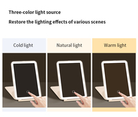 Vente en gros en usine Miroirs plats pour iPad portable de voyage personnalisés Miroirs de maquillage à LED de bureau avec lumières Miroir cosmétique