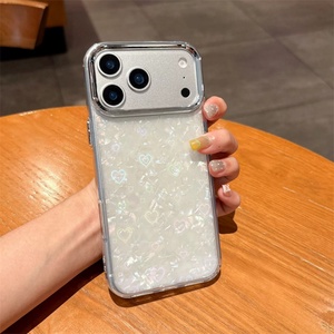 เคสโทรศัพท์มือถือลายหัวใจ IMD PC สีรุ้ง สำหรับ iPhone 17 Air 16 15 14 Pro Max  แบบกลิตเตอร์วิบวับ  ฝาหลัง TPU ป้องกันเลนส์ - Product Image 5