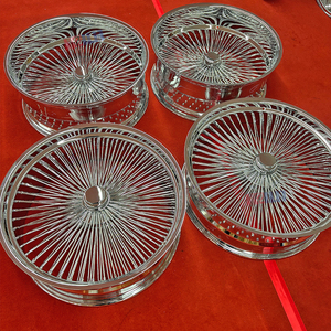 ล้อซี่ลวดโครเมียมขนาด 24 นิ้ว 5x4.5/4.75 แบบถอดได้ - Product Image 2