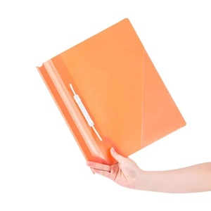 Văn phòng phẩm A4 tập tin thư mục 2 lỗ Chất kết dính PP lỏng lá đấm báo cáo thư mục đơn giản trang trí treo màu dữ liệu tập tin thư mục - Product Image 5