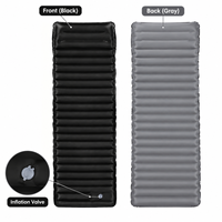 Matelas pneumatique portable OEM pour camping avec pompe à pied intégrée, idéal pour l'extérieur
