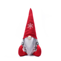 Ensemble de poupées elfes sans visage de style européen JQ - Broderie cloche Rudolph flocon de neige Décoration de maison de Noël Vente en gros