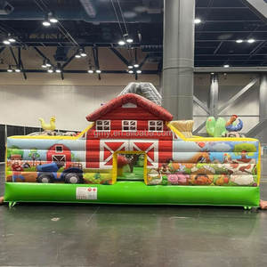 GMY Inflatables Location de châteaux gonflables, grand château gonflable avec toboggan, aire de jeux intérieure, zoo - Product Image 1