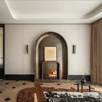 Design d'intérieur de villa de luxe moderne, personnalisation complète de la maison, style italien de luxe léger, décoration intérieure