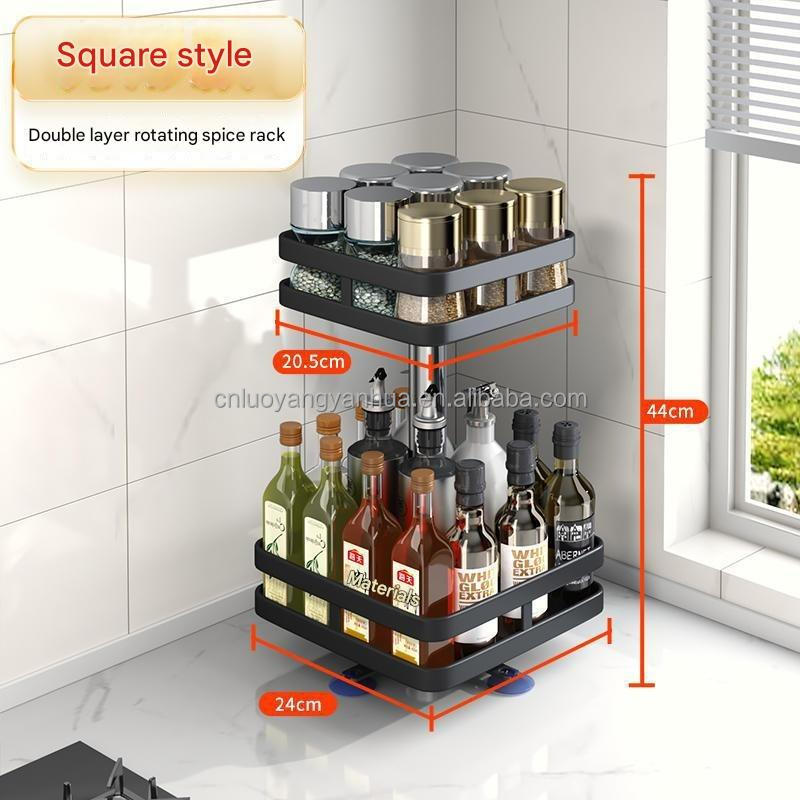 Black-Double layer Square Shape