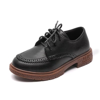 Chaussures en cuir PU pour enfants en gros – Nouveaux mocassins coréens noirs style britannique classique pour l'école et les spectacles – Collection automne