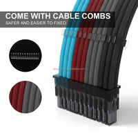 Câble d'extension en cuivre 18AWG ATX 24Pin 8Pin pour boîtier d'ordinateur Accessoires informatiques