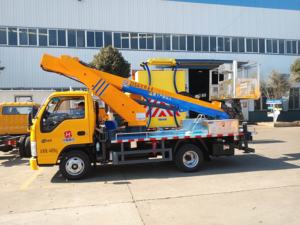 Iu ट्रक 23 मीटर घुड़सवार हवाई लिफ्ट प्लेटफॉर्म फैक्ट्री की कीमत टेलीस्कोपिक बूम लिफ्ट हवाई कार्य मंच - Product Image 4