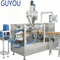 Machine d'emballage verticale à chargement par le haut, rotative, à haute vitesse, pour sachets de poudre de cacao et de café