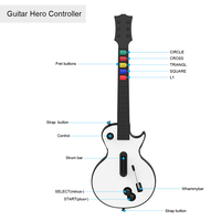 Kontroler Nirkabel Strap Produk Baru 2022 untuk Gitar PC/PS-3 Hero dan Rock Band, untuk Game Guitar Hero Rock Band