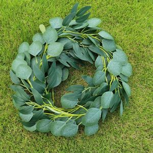 Guirlandes artificielles d'eucalyptus Tainen 1M 2M, fleurs en soie pour décoration de mariage, décoration intérieure, accessoires de photographie - Product Image 3
