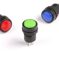 Toowei usine directe M16 trou de montage étanche verrouillage autobloquant Surface brillant rouge vert bleu interrupteur à bouton-poussoir